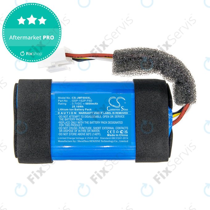 Batéria pre JBL Flip 6, 6800mAh, Li-Ion, 3.7V, GSP-1S2P-F6D, HQ