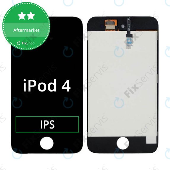 LCD Displej pre iPod Touch (4th Gen), Black, Dotykové sklo s rámom