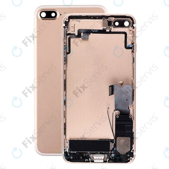 Apple iPhone 7 Plus - Zadný Housing s Malými Dielmi (Gold)