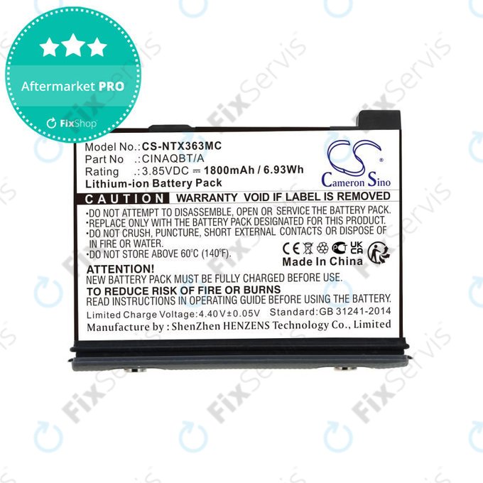 Batéria pre Insta360 One X3, 1800mAh, Li-Ion, 3.85V, CINAQBT/A, HQ