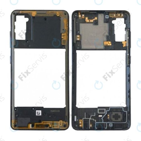 Samsung Galaxy A41 A415F - Stredný Rám (Prism Crush Black) - GH98-45511A Genuine Service Pack