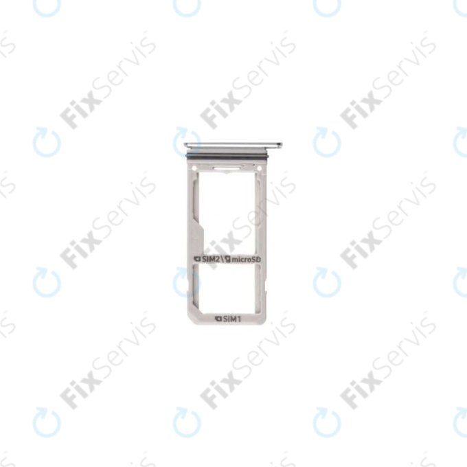 Samsung Galaxy S8 Plus G955F - SIM/SD Slot (Arctic Silver) - GH98-41557B, GH98-41131B Genuine Service Pack