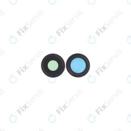 Apple iPhone 16, 16 Plus - Sklíčko Zadnej Kamery s Rámom (Black) - 2ks