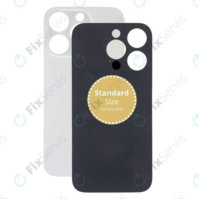 Apple iPhone 14 Pro - Sklo Zadného Housingu (Silver)