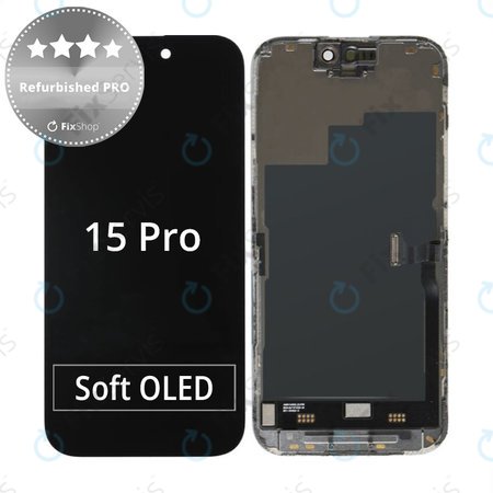 Apple iPhone 15 Pro - LCD Displej + Dotykové Sklo + Rám Refurbished PRO
