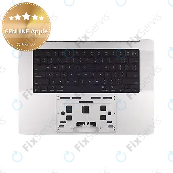 Horný rám klávesnice pre MacBook Pro 16", A3403 (2024), s klávesnicou US a batériou, Silver, 661-42824, Genuine Apple