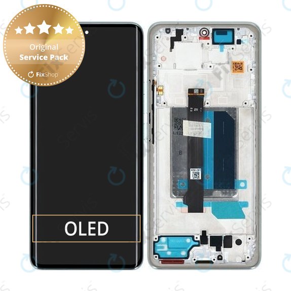 Xiaomi Redmi Note 14 Pro+ 5G 24094RAD4G - LCD Displej + Dotykové Sklo + Rám (Frost Blue) - 5600170O16U00 Genuine Service Pack
