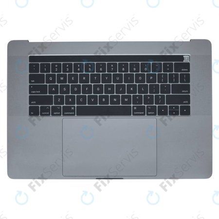 Apple MacBook Pro 15" A1707 (Late 2016 - Mid 2017) - Horný Rám Klávesnice + Klávesnica US + Mikrofón + Trackpad + Reproduktory (Space Gray)