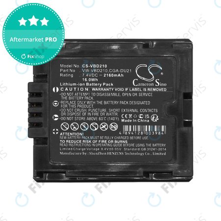 Batéria pre Panasonic NV, PV, VDR, Hitachi DZ, 2160mAh, Li-Ion, 7.4V, BZ-BP14S, HQ