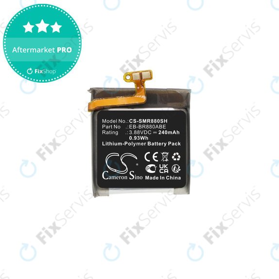 Batéria pre Samsung Galaxy Watch 4 40mm, Watch4 Classic 42mm, 240mAh, Li-Pol, 3.88V, EB-BR880ABE, HQ