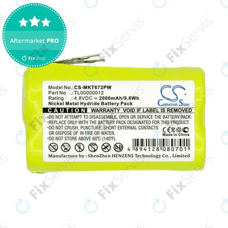 Batéria pre Makita 6722D, 6723DW, 2000mAh, Ni-MH, 4.8V, TL00000012, HQ