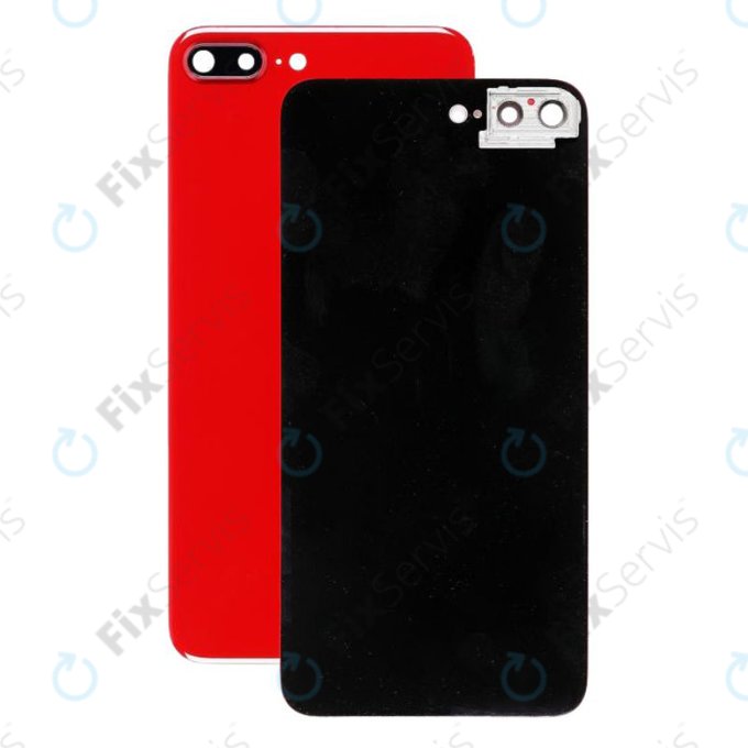 Apple iPhone 8 Plus - Sklo Zadného Housingu s Držiakom Kamery (Red)