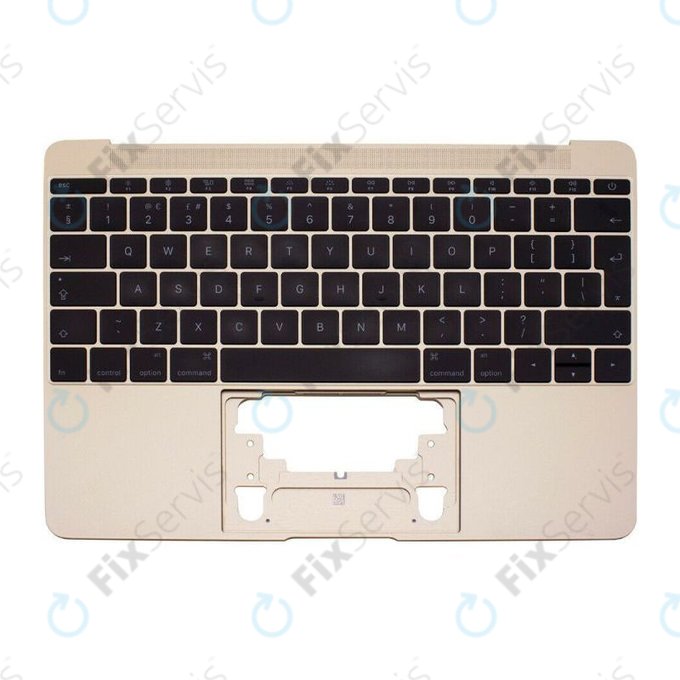 Apple MacBook 12" A1534 (Early 2015 - Mid 2017) - Horný Rám Klávesnice + Klávesnica UK (Gold)
