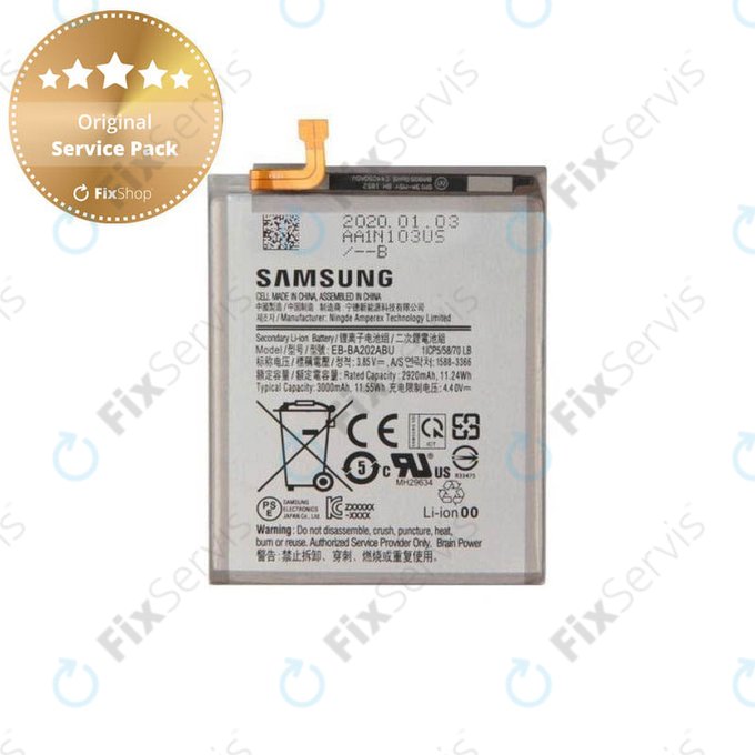 Samsung Galaxy A20e A202F - Batéria EB-BA202ABU 3000mAh - GH82-20188A Genuine Service Pack