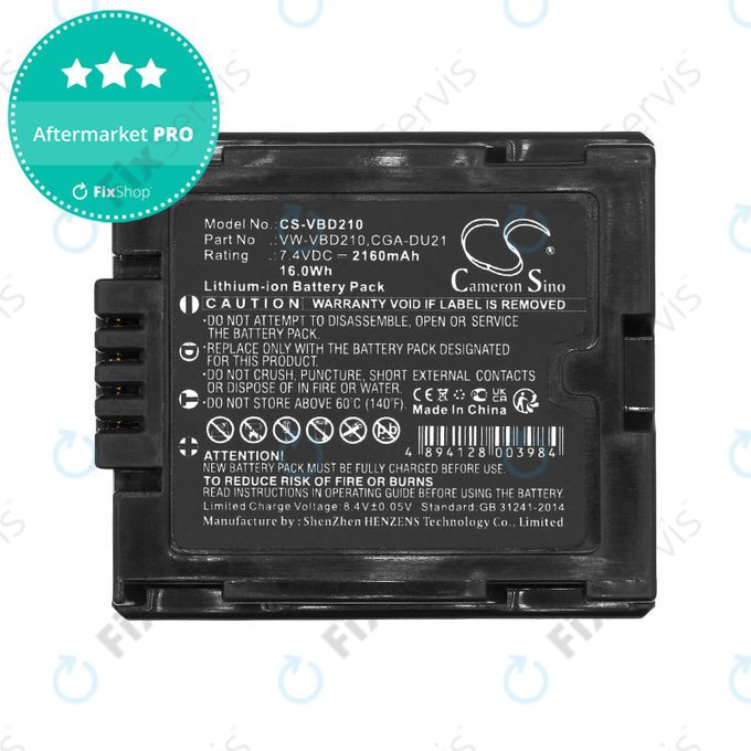 Batéria pre Panasonic NV, PV, VDR, Hitachi DZ, 2160mAh, Li-Ion, 7.4V, BZ-BP14S, HQ