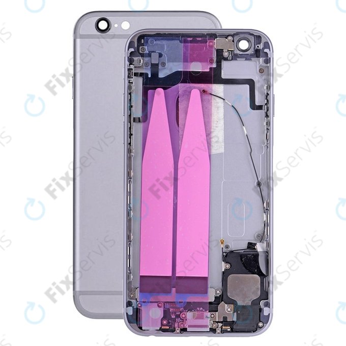 Apple iPhone 6S - Zadný Housing s Malými Dielmi (Space Gray)