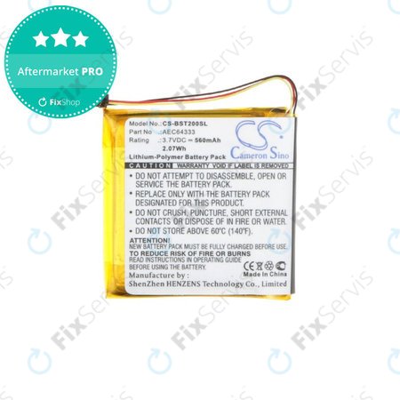 Batéria pre Beats Solo 2, 2.0, 3, 3.0, Pro Wireless, 560mAh, Li-Pol, 3.7V, AEC643333, HQ