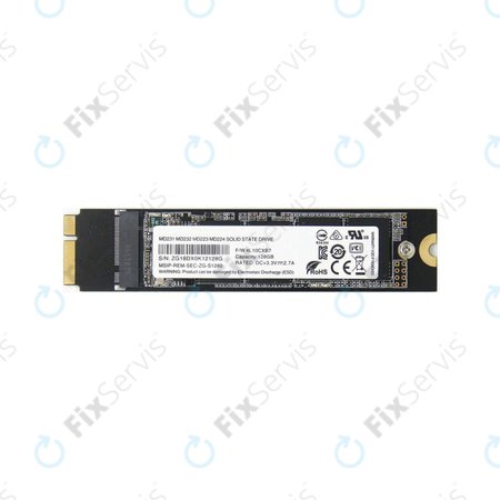Apple MacBook Air 11" A1465 (Mid 2012), 13" A1466 (Mid 2012) - SSD 128GB