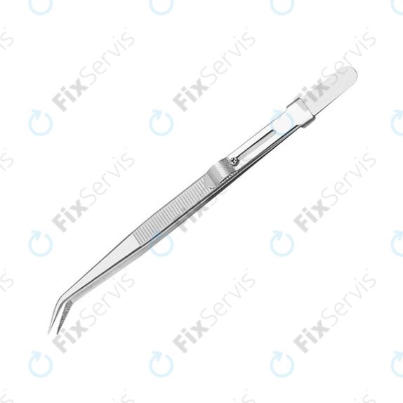 Profesionálna Pinzeta z Nerez Ocele - Prehnutá Špička (162mm)