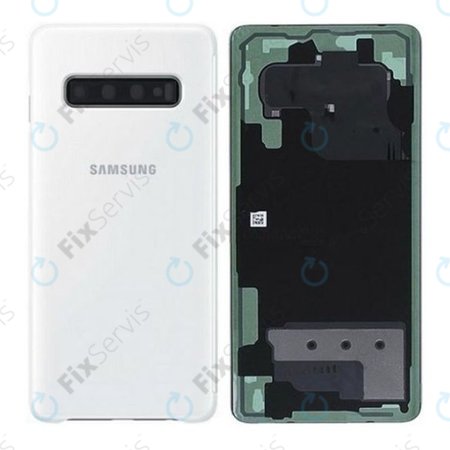 Samsung Galaxy S10 Plus G975F - Batériový Kryt (Ceramic White) - GH82-18867B Genuine Service Pack