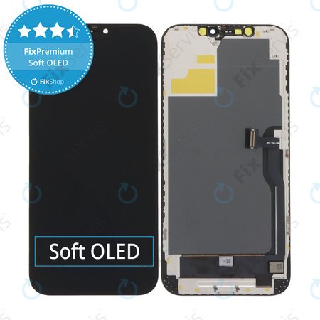 Displej Soft OLED pre iPhone 12 Pro Max - Dotykové sklo + Rám, DIAGNOSTIC