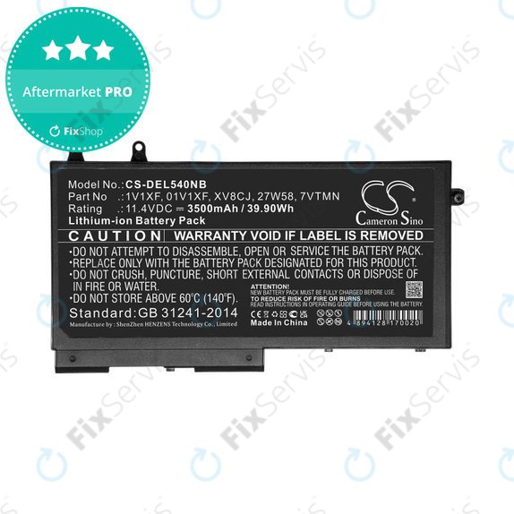 Batéria pre Dell Latitude 5400, Inspiron 7591 2-in-1, 3500mAh, Li-Ion, 11.4V, XV8CJ, HQ