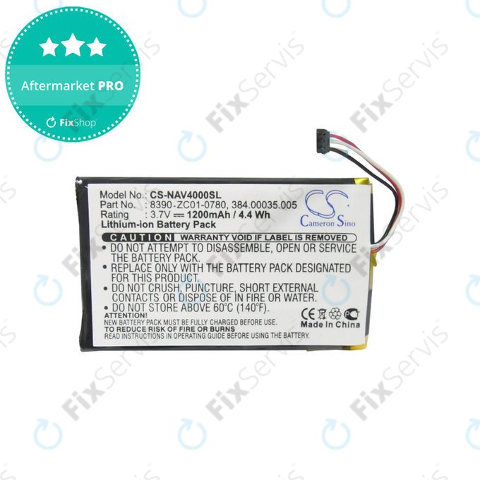 Batéria pre Navigon 40 Easy, Plus, Premium, 1200mAh, Li-Pol, 3.7V, 8390-ZC01-0780, HQ
