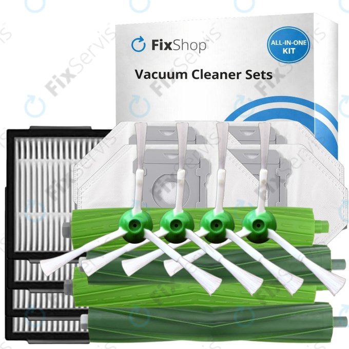 Sada náhradných dielov pre iRobot Roomba e-series, i-series, j-series (2 páry Hlavných kief, 4x Filter, 4x Bočná kefa, 4x Prachové vrecko)