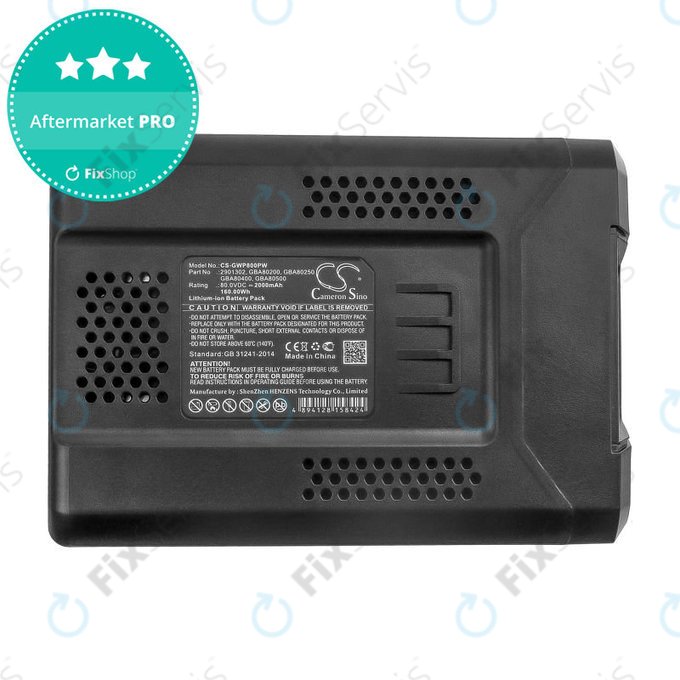 Batéria pre Greenworks Pro 80V, Cramer 82V, Stiga Combi, Stiga Multiclip, 2000mAh, Li-Ion, 80V, 2901302, HQ