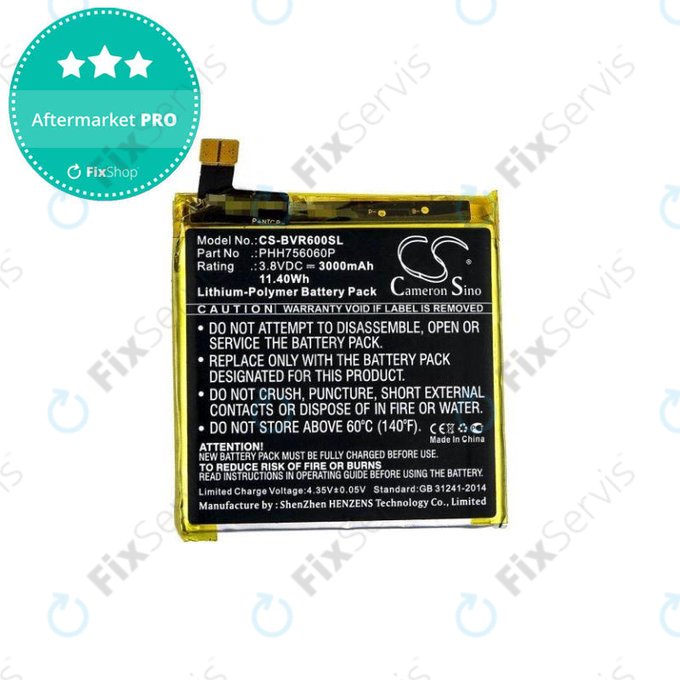 iGet Blackview BV6000 - Batéria PHH756060P 3000mAh HQ