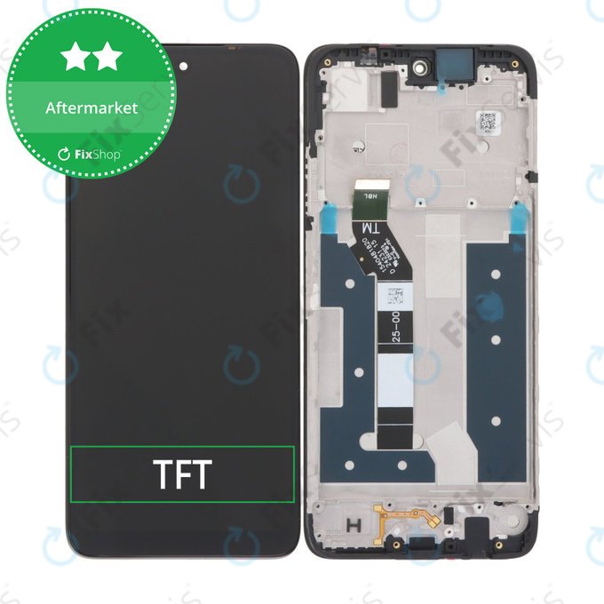 Motorola Moto G35 5G - LCD Displej + Dotykové Sklo + Rám (Black) TFT