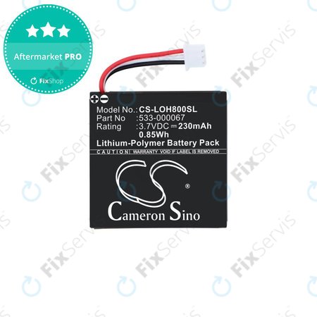 Batéria pre Logitech H800, 230mAh, Li-Pol, 3.7V, 533-000067, HQ