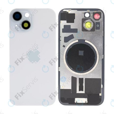 Apple iPhone 15 - Sklo Zadného Housingu + Sklíčko Kamery + Kovový Pliešok + Magsafe Magnet (Blue)
