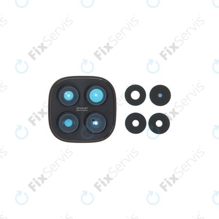 Sklíčko zadnej kamery s rámom pre Xiaomi Redmi Note 15 Pro 5G, Black