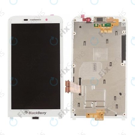 Blackberry Z30 - LCD Displej + Dotykové Sklo + Rám (White) TFT