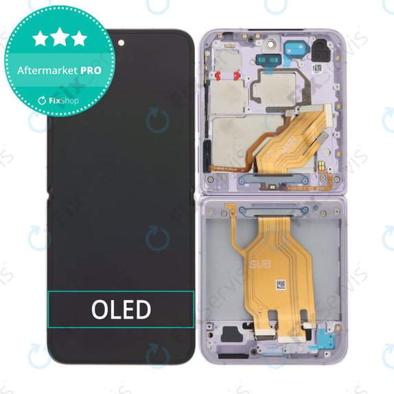 Xiaomi Mix Flip 2405CPX3DC - LCD Displej + Dotykové Sklo + Rám (Purple) OLED