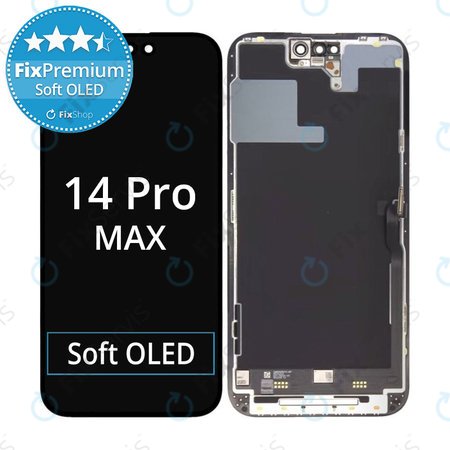 Apple iPhone 14 Pro Max - LCD Displej + Dotykové Sklo + Rám Soft OLED FixPremium