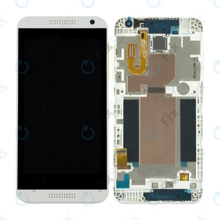 HTC Desire 610 - LCD Displej + Dotykové Sklo + Rám (Biela) - 80H01913-00