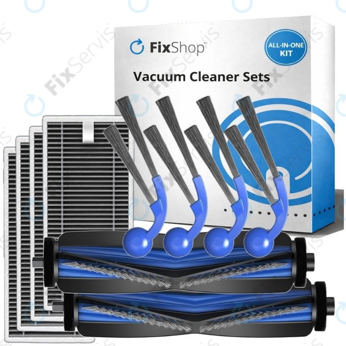 Sada náhradných dielov pre Ecovacs T80 Omni, T80 (2x Hlavná kefa, 4x Filter, 4x Bočná kefa)
