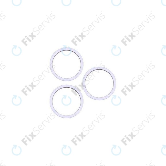 Apple iPhone 14 Pro, 14 Pro Max - Rám Sklíčka Zadnej Kamery (Deep Purple) - 3ks