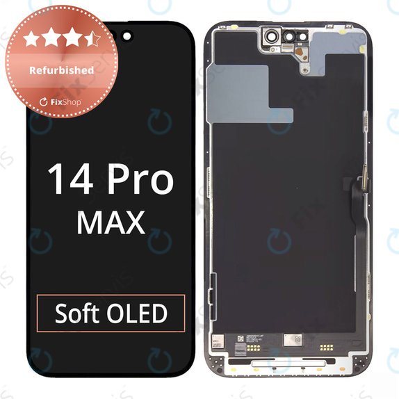 Displej pre iPhone 14 Pro Max, Dotykové sklo s rámom, Refurbished