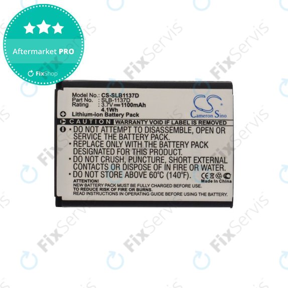 Batéria pre Samsung NV100HD, 1100mAh, Li-Ion, 3.7V, SLB-1137D, HQ