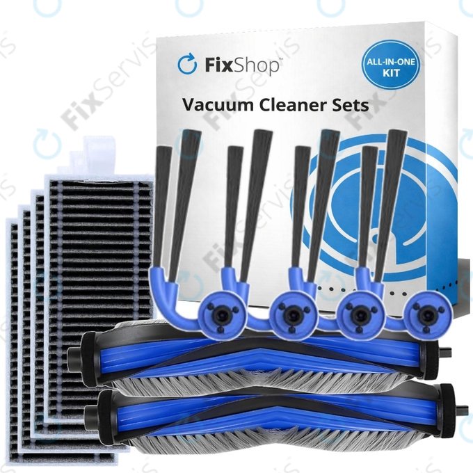 Sada náhradných dielov pre Ecovacs Deebot X11 Pro, X11 (2x Hlavná kefa, 4x Filter, 4x Bočná kefa)