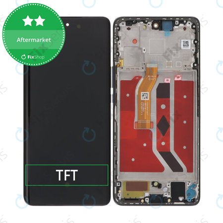 Honor Magic6 Lite - LCD Displej + Dotykové Sklo + Rám (Midnight Black) TFT