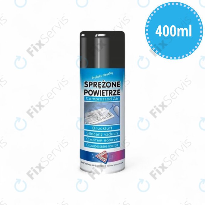 Stlačený vzduch v spreji, nehorľavý, 400 ml