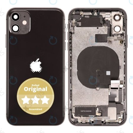 Apple iPhone 11 - Zadný Housing (Black) Pulled