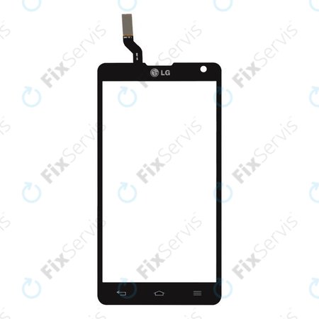 LG Optimus L9 II D605 - Dotykové Sklo (Čierna) - EBD61586402 OEM