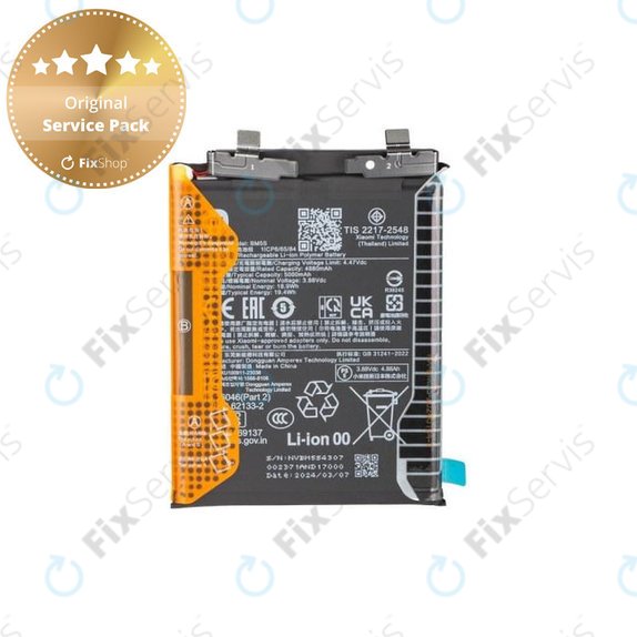 Batéria pre Xiaomi 13T Pro, 5000mAh, BM5S, 1330103000035B, Genuine Service Pack