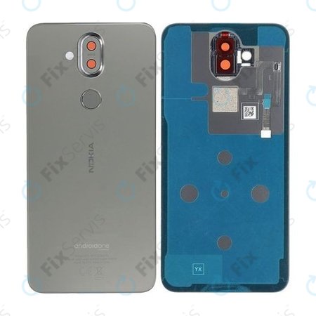 Nokia 8.1 (Nokia X7) - Batériový Kryt (Steel) - 20PNXSW0003 Genuine Service Pack