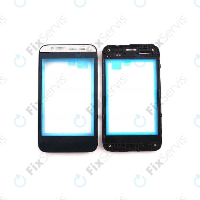 HTC Desire 200 - Predný Rám (Silver) - 74H02479-00M